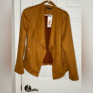 Women's Tan Suede Jacket